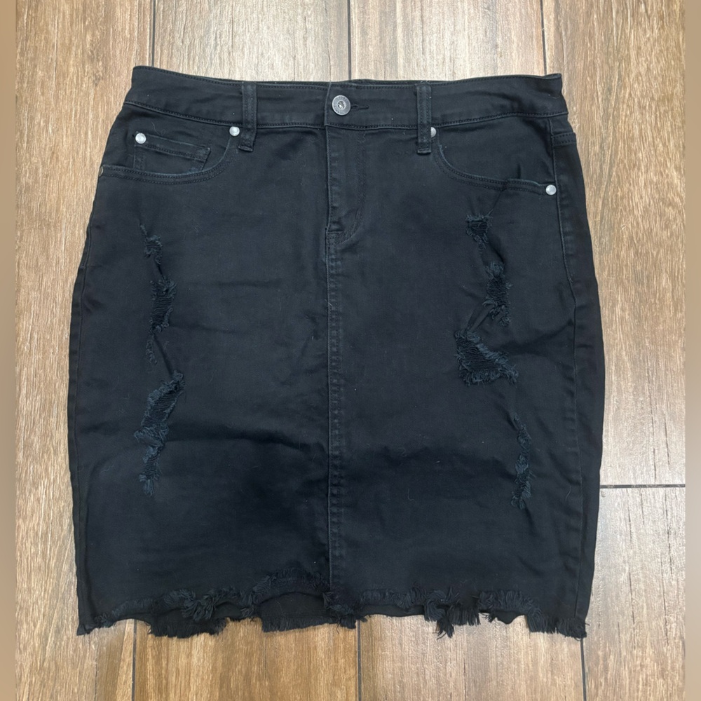 Torrid Black Denim Skirt